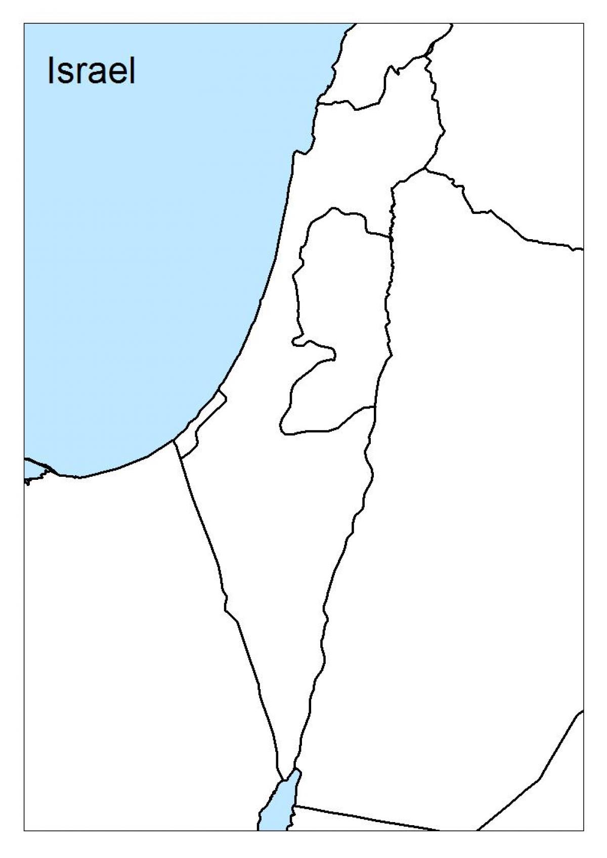 térkép izrael üres
