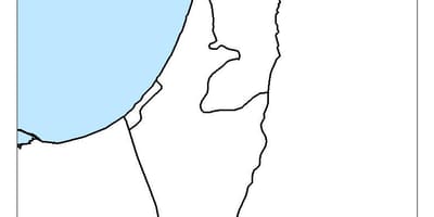 Térkép izrael üres