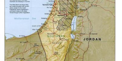 Térkép izrael földrajz 