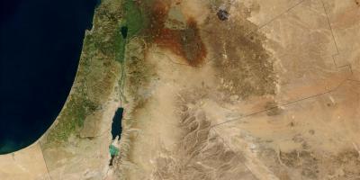 Térkép izrael műholdas 